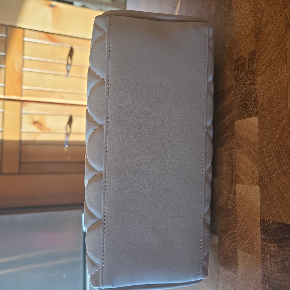 Kate Spade mini Light Gray Quilted Satchel - Picture 5 of 14